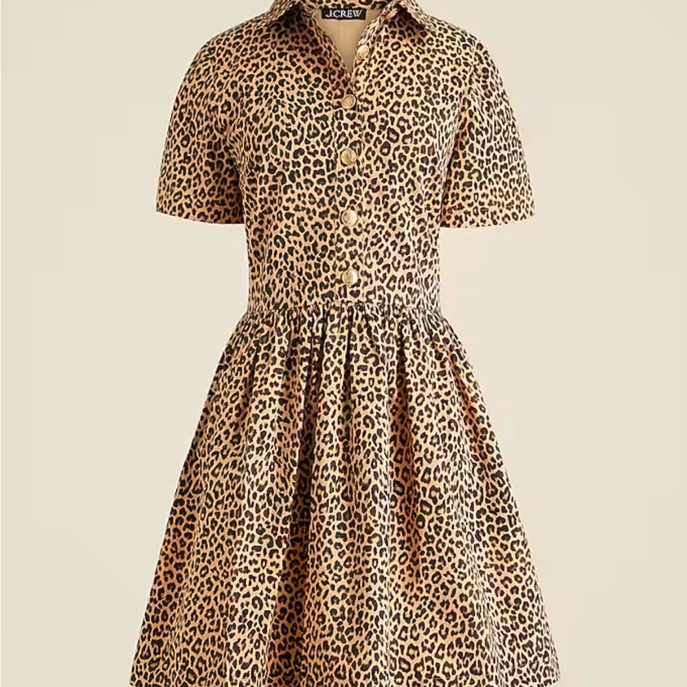 J Crew Leopard dress. NWT